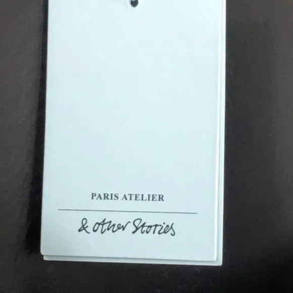 & other stories Draped Metallic Satin Mini Skirt Sz 6 - Picture 10 of 11